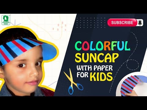 HOW TO MAKE A SUN CAP - CHILDREN CAP MAKING - BEST ANIMATED VIDEO FOR KIDS