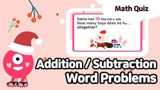 Christmas Math Word Problems | Additions and Subtractions | Kindergarten And Grade One Math