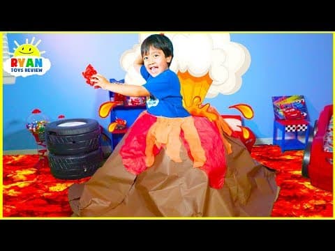How Do Volcano Erupt? | Educational Video for kids with Ryan ToysReview