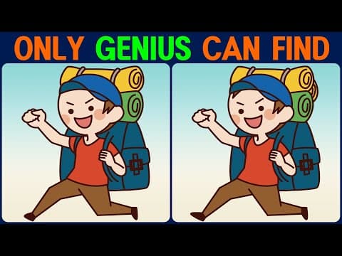 Puzzle / Find the Difference │ Improve your concentration and keep your brain healthy!
