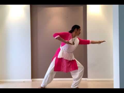 Bharatanatyam - lesson 4 - learn adavus or steps - paraval adavu variation 1