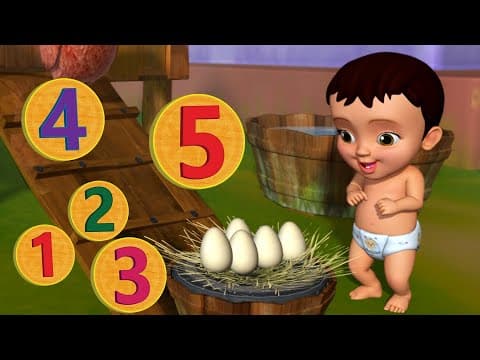 Ma iṇṭlo koḍi cuḍaṇḍi - numbers song - kids nursery animated rhymes for kids
