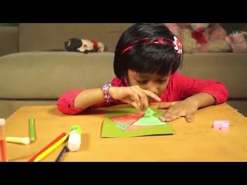 Kite drawing and painting activity for kids