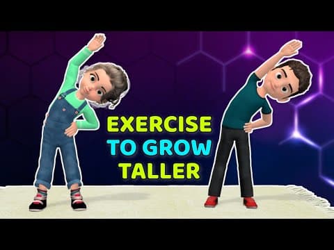 12 MIN KIDS EXERCISE TO GROW TALLER (ALL STANDING)