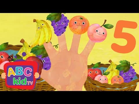 🍎 Fruit Finger Family! | Learn Fruits & Sing Along | ABC Kid TV