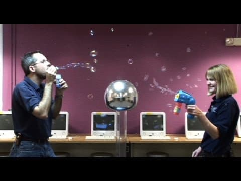 Static Electricity and Bubbles! - YouTube