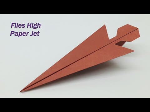 Origami jet Fighter Plane - How To Make a Paper Plane That Fly Very High - Paper Airplane