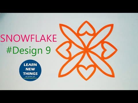 Snowflake Ideas For Valentine's Day Decoration | Paper Snowflake #9