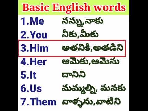 English vocabulary basic english vocabulary shorts