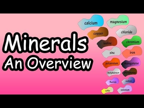 Minerals - What Are Minerals - What Do Minerals Do - What Are The Essential Minerals