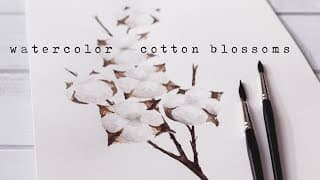 Five Step Watercolor Cotton