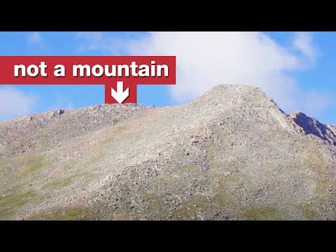 What counts as a mountain