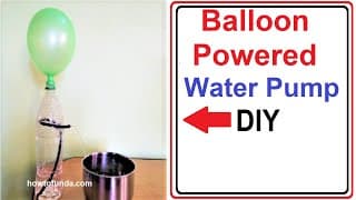 air pressure experiments with balloon | water pump | science project