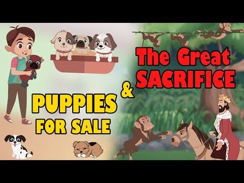 Puppies for sale & Great Sacrifice || English Moral Stories || English Moral Stories Ted And Zoe