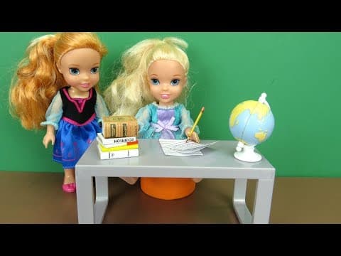 Weekend Homework ! Elsa and Anna toddlers-Morning routine-someone wakes up late