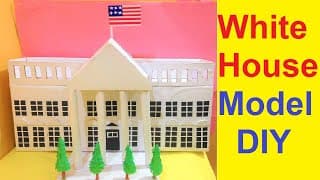 white house model making using cardboard | diy