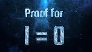 Proof for 1 = 0, Amazing Math that proves One equal to Zero
