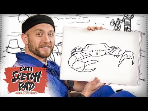 How To Draw A Crab In Just 3 Minutes | Earth Sketch Pad