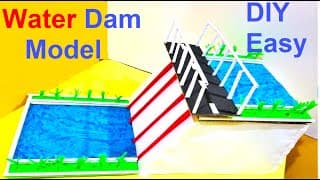 dam model making 3d | water to save water power generation | social science