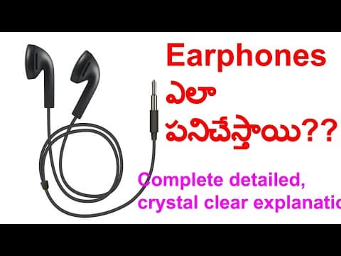 Working of earphones/headphones