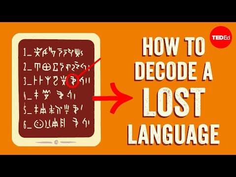 The race to decode a mysterious language - Susan Lupack - YouTube