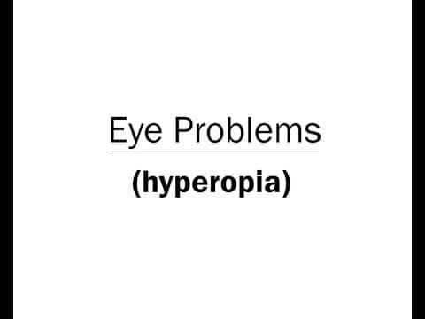 Eye Problems Hyperopia Animation Telugu Audio