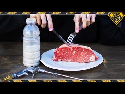Sandblasting Steak with Salt