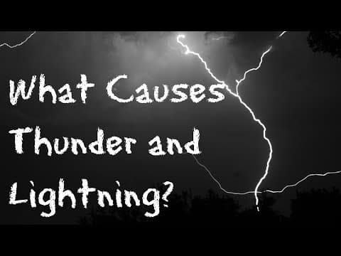 What makes thunder and lightning for children - 60 second science questions for kids