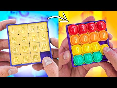 Making Pop It 15 Puzzle - DIY
