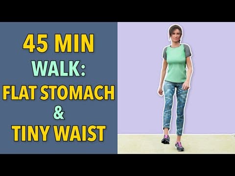 45-Min Extreme Walking Workout: Flat Stomach & Tiny Waist