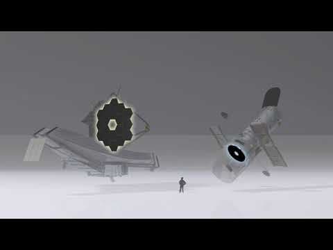 Primary Mirror Size Comparison Between Webb and Hubble