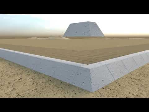 Egypt's great pyramid how it was constructed - the inset ramp