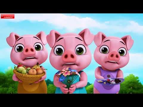 Three pigs and the wolf katha - telugu stories for kids