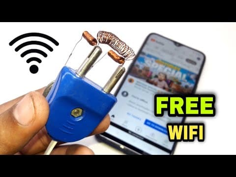 How to make free wifi device at home / New free internet wifi 100% working