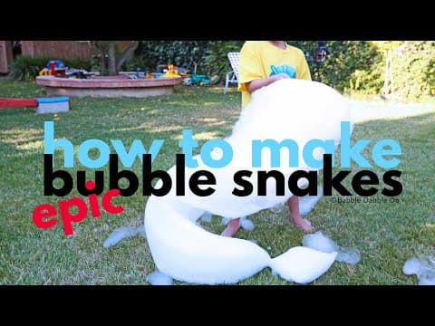 How to make EPIC Bubble Snakes!