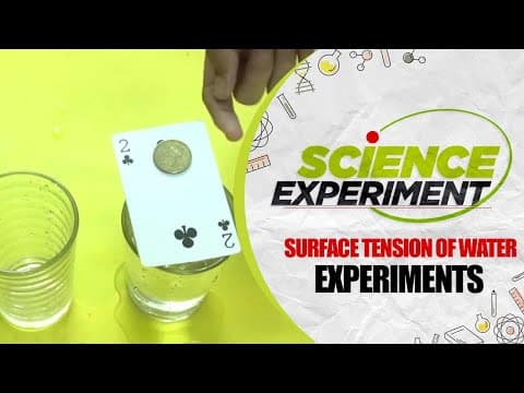 Science Experiment - 54 | Surface Tension of Water Experiment | Chemistry Experiment