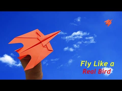 How To Make a Bird Paper Airplane - Fly Like a Real Bird
