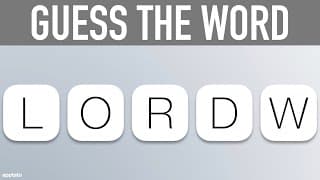 Scrambled Word Game |Guess the Word Game