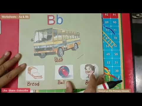 Alphabets worksheets - aa and bb