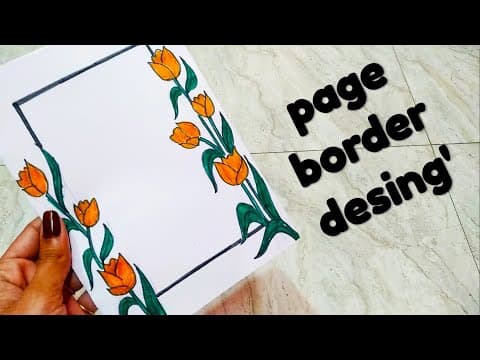 Border design - easy page border design