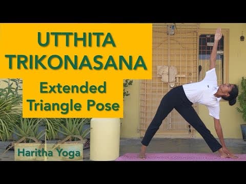 Trikonasana - how to do trikonasana -benefits & contraindications of trikonasana