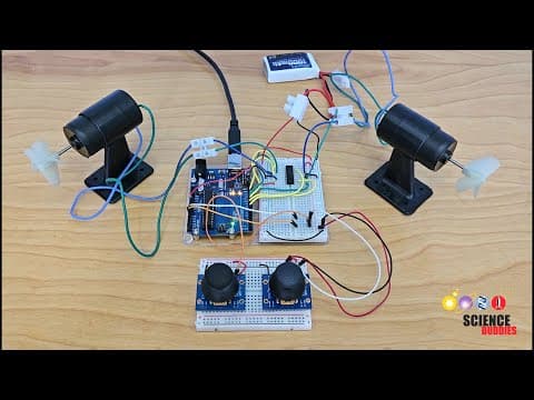 Arduino DC Motor Control with Analog Joysticks - YouTube