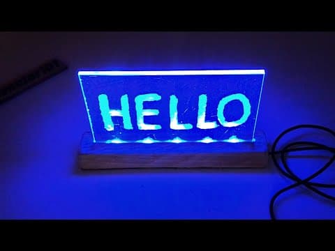 how to make acrylic led sign board