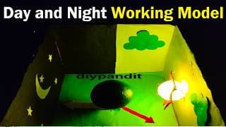 how to make earth day and night working model science project in science exhibition