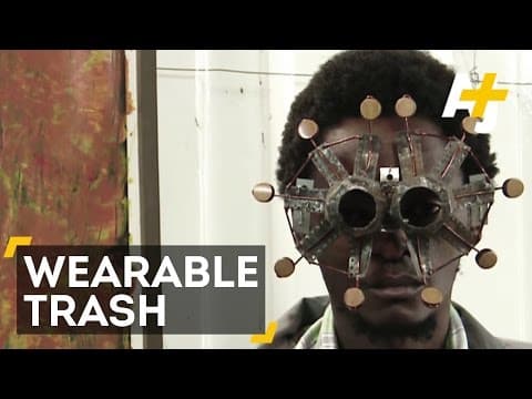 Artist Cyrus Kabiru makes eyeglasses from trash & e-waste