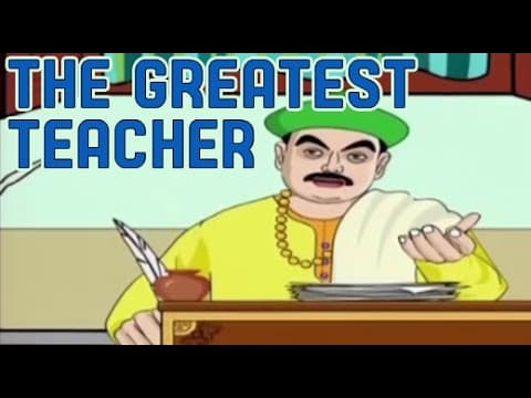 Akbar and Birbal stories | The Greatest Teacher | Animated Story