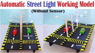 automatic street light working model science project exhibition - diy save electricity