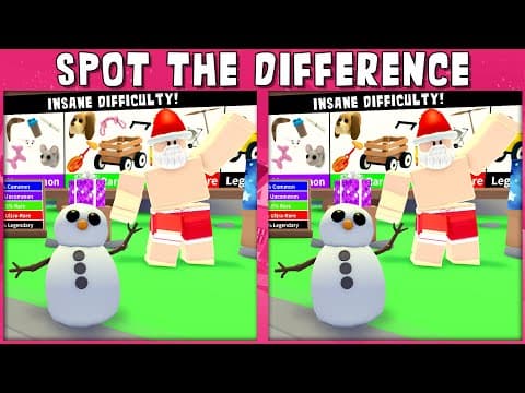 Can you beat this adopt me spot the difference challenge?