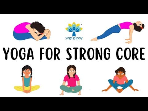 Yoga for Strong Core Challenge for Kids | Yoga for Children for Good Posture | Yoga Guppy