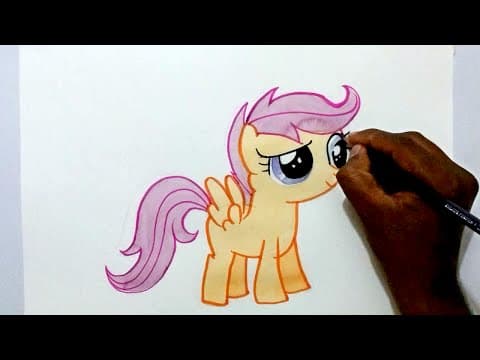 how to draw my little pony  -  Lesson 34